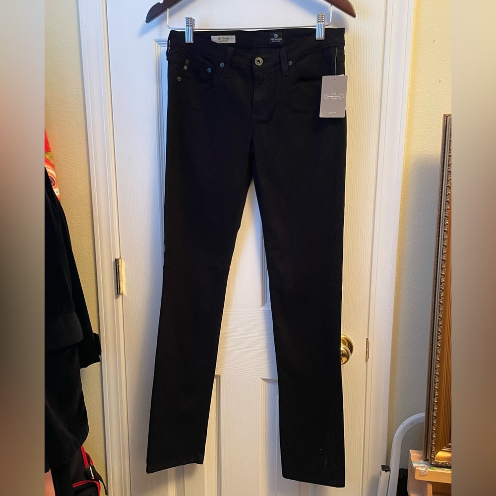 Anthropology Black felt jeans. Size 27 - Never worn.